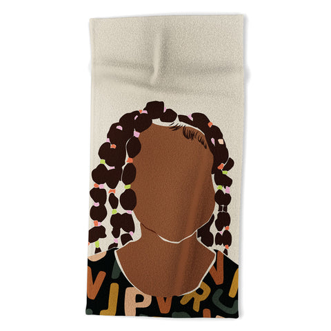 Domonique Brown Black Girl Magic No 1 Beach Towel