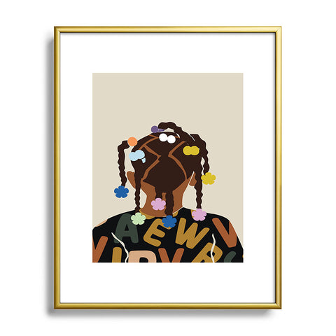 Domonique Brown Black Girl Magic No 2 Metal Framed Art Print