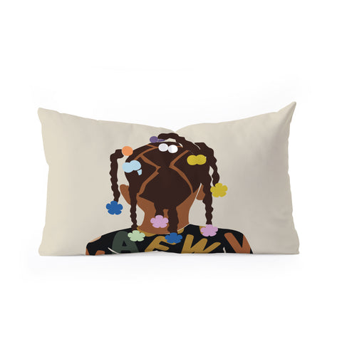 Domonique Brown Black Girl Magic No 2 Oblong Throw Pillow