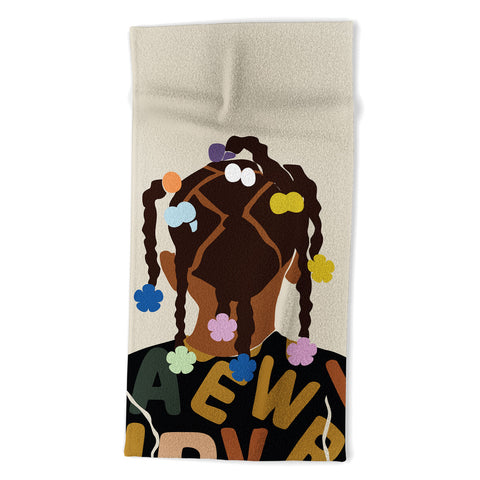 Domonique Brown Black Girl Magic No 2 Beach Towel