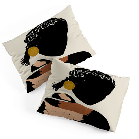 Domonique Brown Black Hair No 12 Pillow Shams