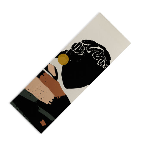Domonique Brown Black Hair No 12 Yoga Mat