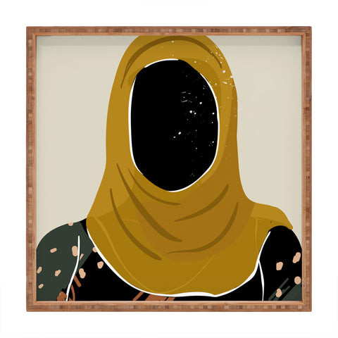 Domonique Brown Black Hair No 13 Square Tray