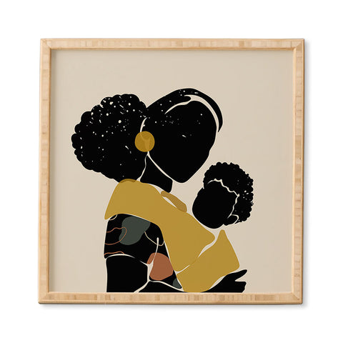 Domonique Brown Black Hair No 15 Framed Wall Art