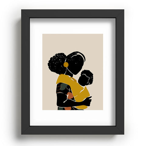 Domonique Brown Black Hair No 15 Recessed Framing Rectangle