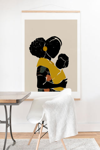 Domonique Brown Black Hair No 15 Art Print And Hanger