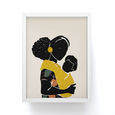 Domonique Brown Black Hair No 15 Framed Mini Art Print