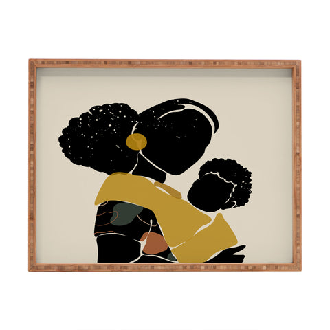 Domonique Brown Black Hair No 15 Rectangular Tray