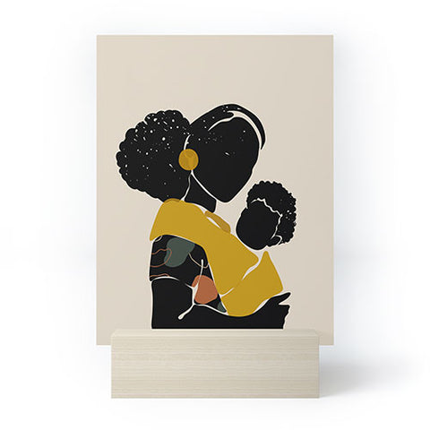 Domonique Brown Black Hair No 15 Mini Art Print