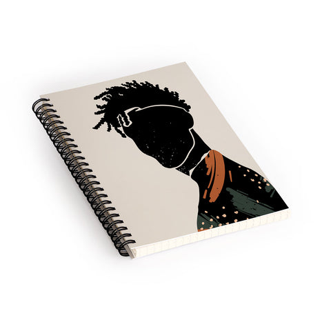 Domonique Brown Black Hair No 2 Spiral Notebook