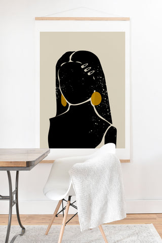 Domonique Brown Black Hair No 3 Art Print And Hanger