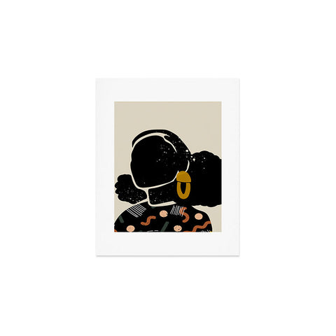 Domonique Brown Black Hair No 4 Art Print