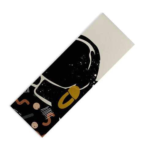 Domonique Brown Black Hair No 4 Yoga Mat