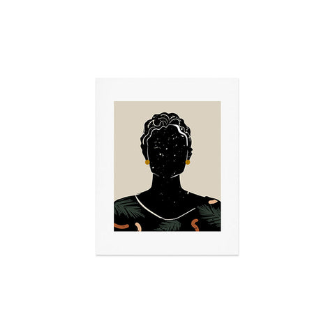 Domonique Brown Black Hair No 5 Art Print