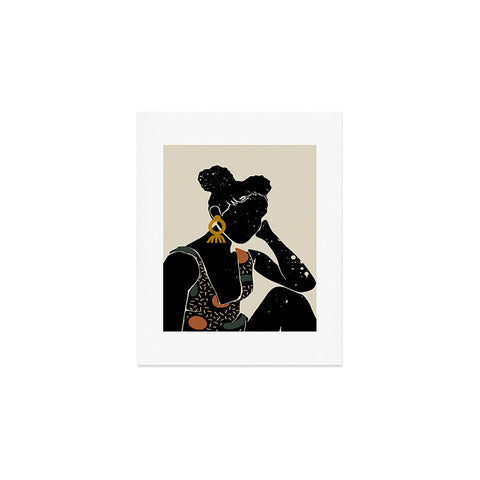 Domonique Brown Black Hair No 6 Art Print