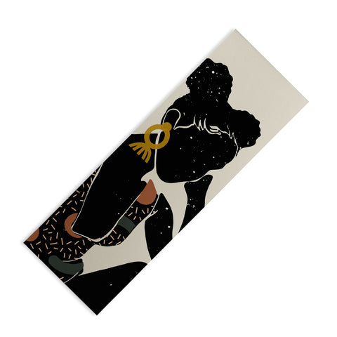 Domonique Brown Black Hair No 6 Yoga Mat