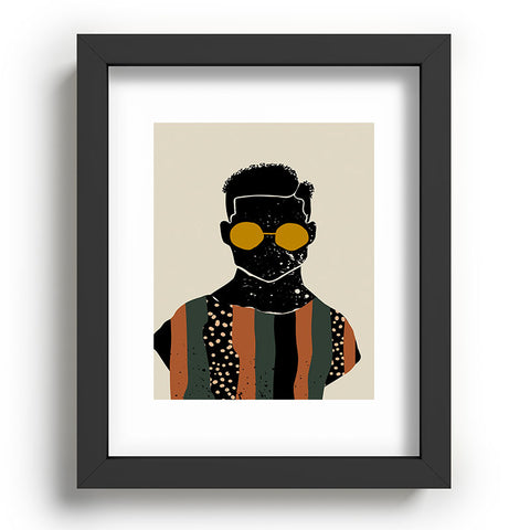 Domonique Brown Black Hair No 7 Recessed Framing Rectangle