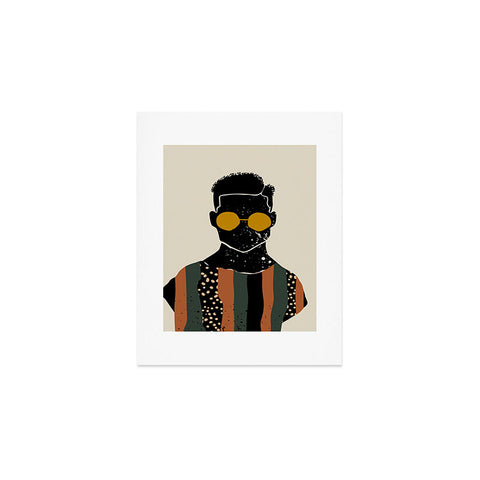 Domonique Brown Black Hair No 7 Art Print