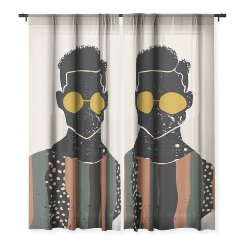 Domonique Brown Black Hair No 7 Sheer Non Repeat