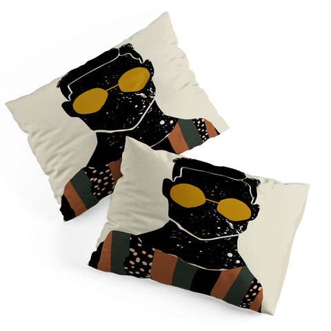 Domonique Brown Black Hair No 7 Pillow Shams