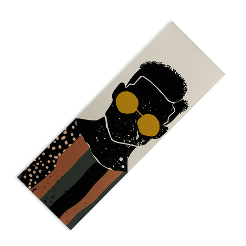 Domonique Brown Black Hair No 7 Yoga Mat