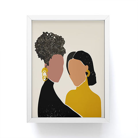Domonique Brown Black Love No 1 Framed Mini Art Print