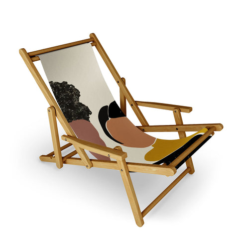 Domonique Brown Black Love No 1 Sling Chair