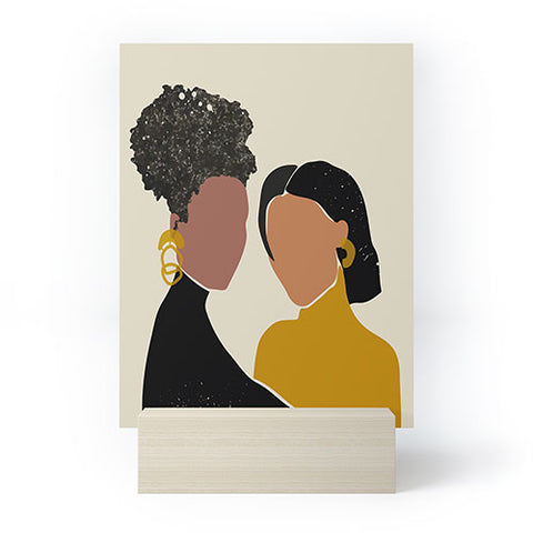 Domonique Brown Black Love No 1 Mini Art Print