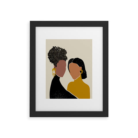 Domonique Brown Black Love No 1 Framed Art Print