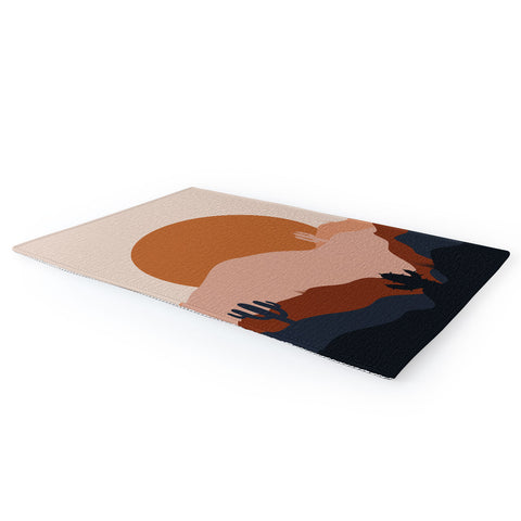 Domonique Brown Boring Summer I Area Rug