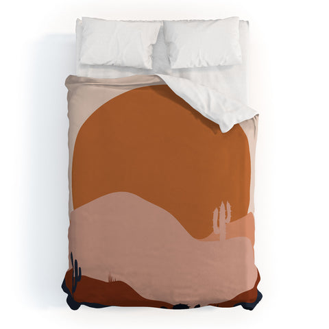 Domonique Brown Boring Summer I Duvet Cover