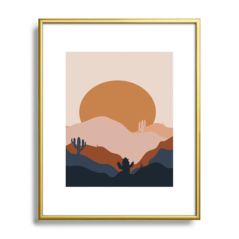 Domonique Brown Boring Summer I Metal Framed Art Print