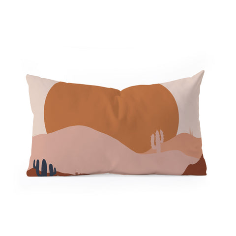 Domonique Brown Boring Summer I Oblong Throw Pillow
