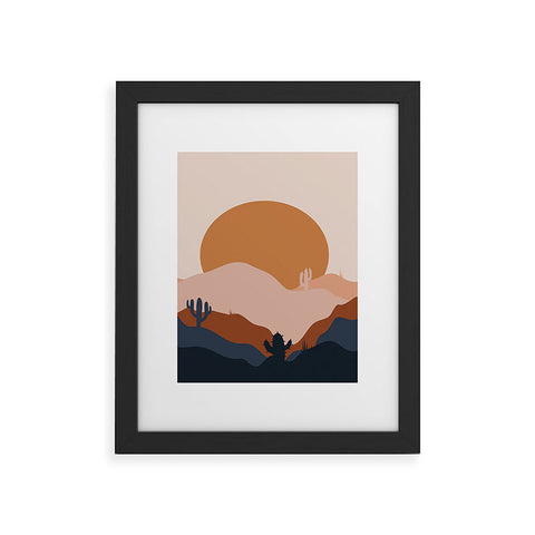 Domonique Brown Boring Summer I Framed Art Print