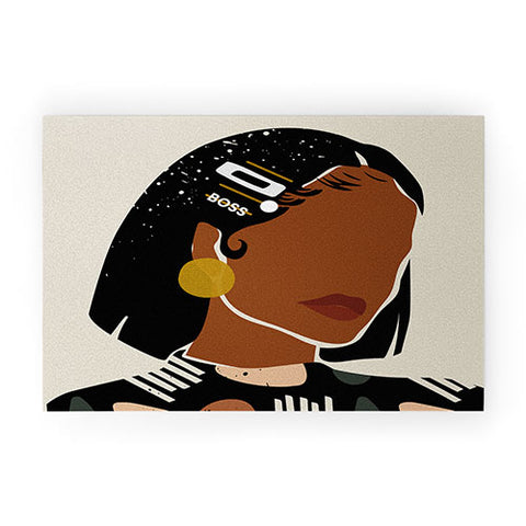 Domonique Brown Boring Summer Welcome Mat