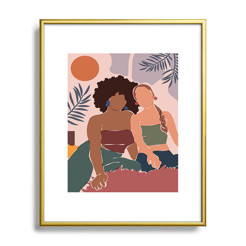 Domonique Brown Chill 2 Metal Framed Art Print