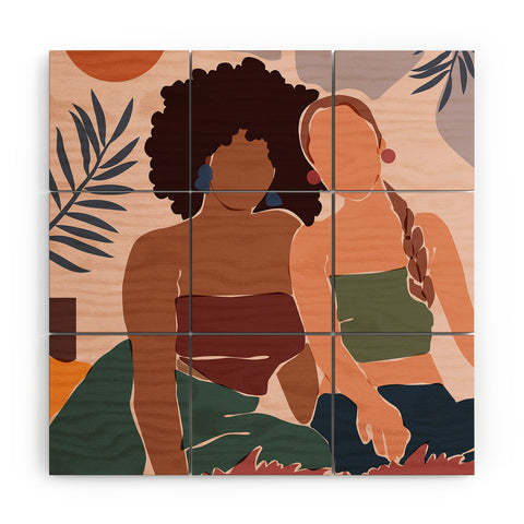 Domonique Brown Chill 2 Wood Wall Mural