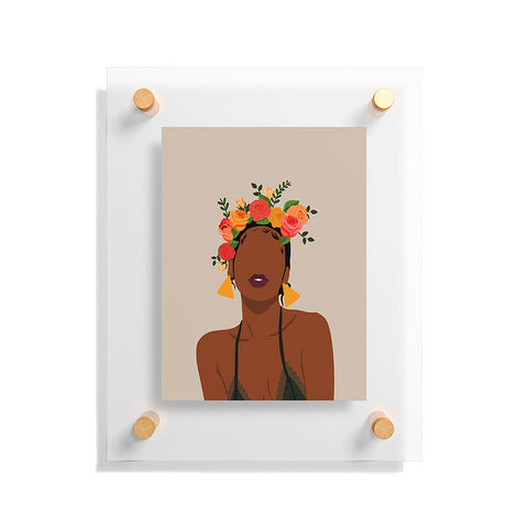 Domonique Brown Crown Floating Acrylic Print