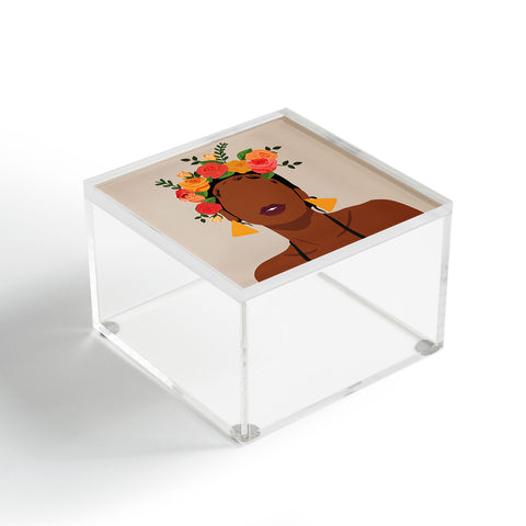 Domonique Brown Crown Acrylic Box