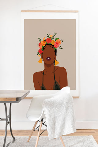 Domonique Brown Crown Art Print And Hanger