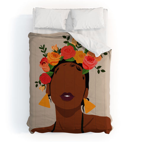 Domonique Brown Crown Comforter