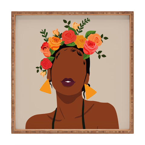 Domonique Brown Crown Square Tray