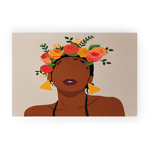 Domonique Brown Crown Welcome Mat