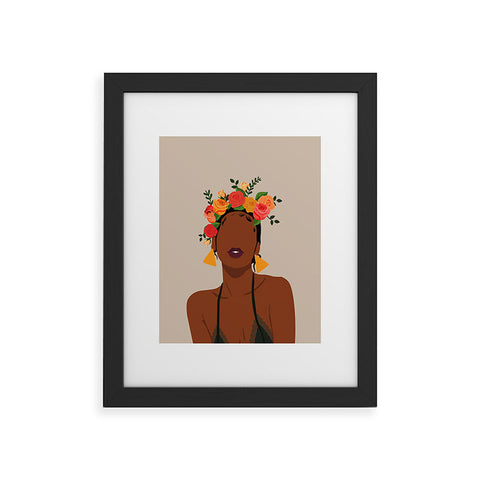 Domonique Brown Crown Framed Art Print