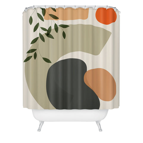 Domonique Brown Earth I Shower Curtain
