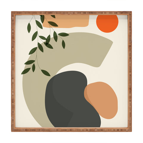 Domonique Brown Earth I Square Tray