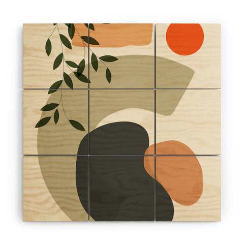 Domonique Brown Earth I Wood Wall Mural