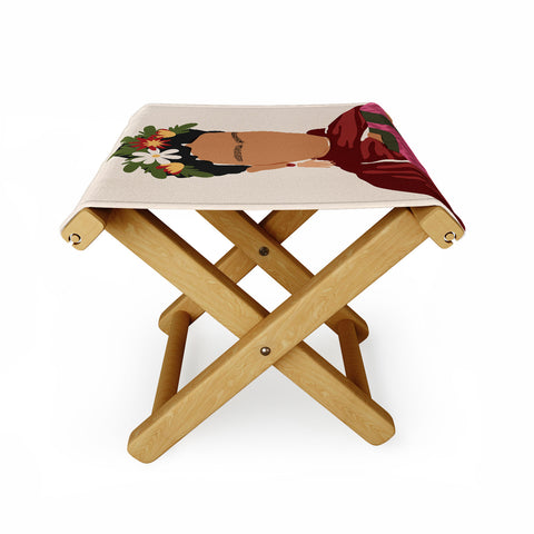 Domonique Brown Frida Kahlo I Folding Stool