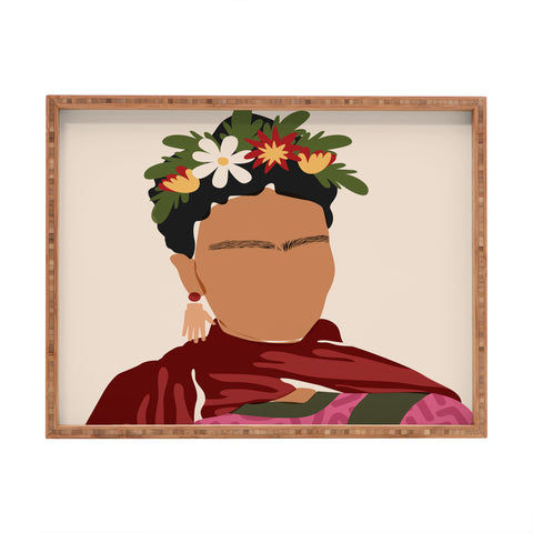 Domonique Brown Frida Kahlo I Rectangular Tray