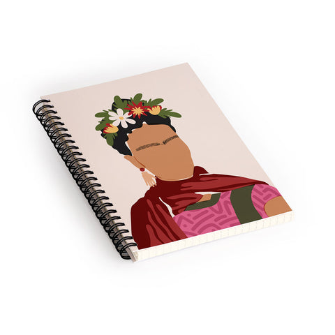 Domonique Brown Frida Kahlo I Spiral Notebook